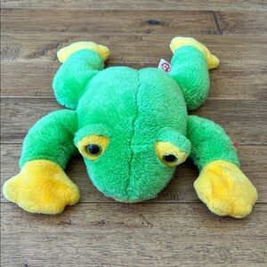 Ty Beanie Buddies Smoochie The Frog Plush Stuffed Animal Collectible 1998